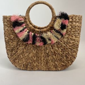 Roxy x Potterybarn Large Straw Tote Beach Bag